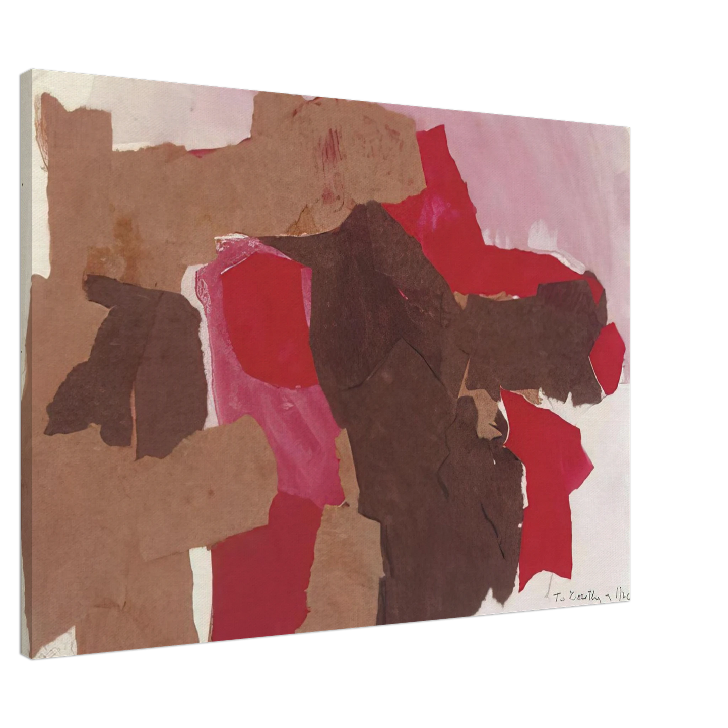 Esteban Vicente - COMSTOCK 1962 Canvas - 20x30 cm / 8x12 inches-canvas