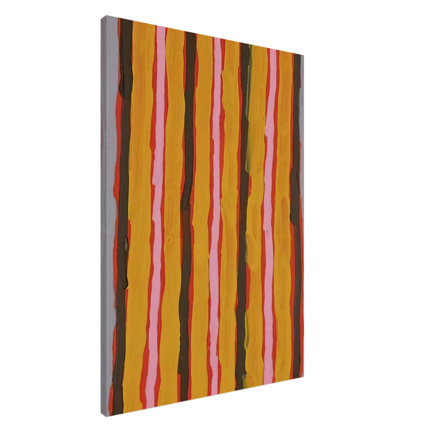 Clifford Possum Tjapaltjarri - Ceremonial Floor Paint - 2001 Canvas - 20x30 cm / 8x12 inches-canvas