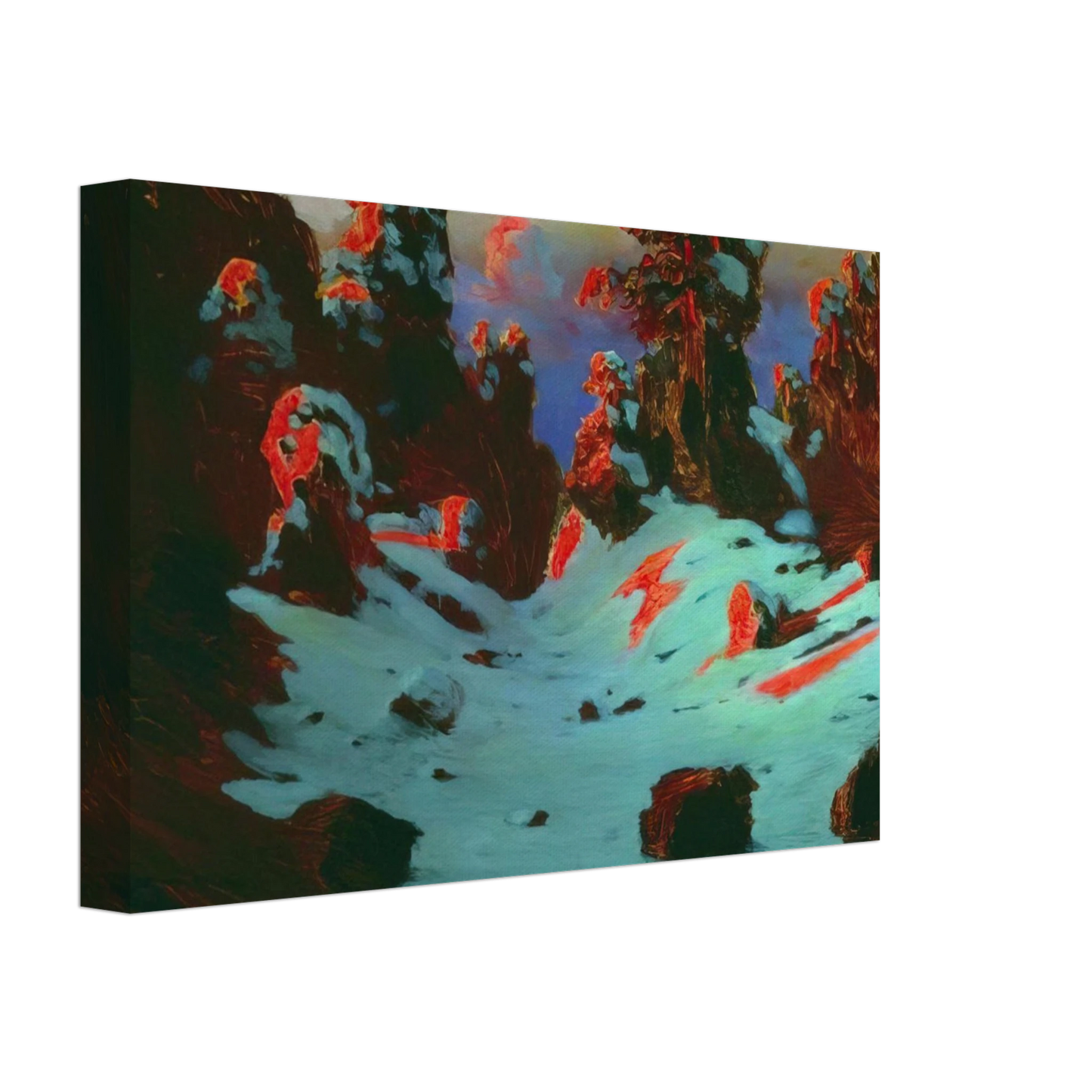 Arkhyp Kuindzhi - Sunset Effect Canvas - 40x60 cm / 16x24 inches-canvas