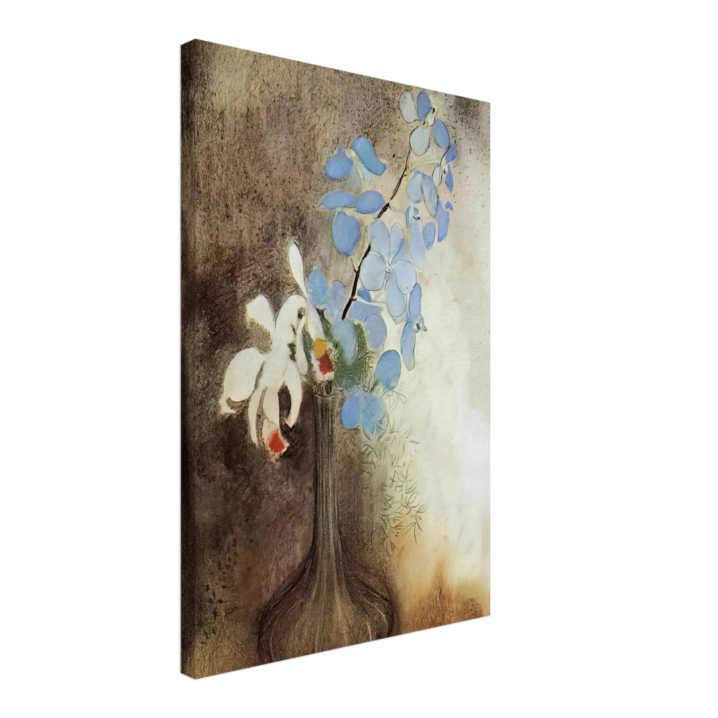 Odilon Redon - ORCHIDS Canvas - 40x60 cm / 16x24 inches-canvas