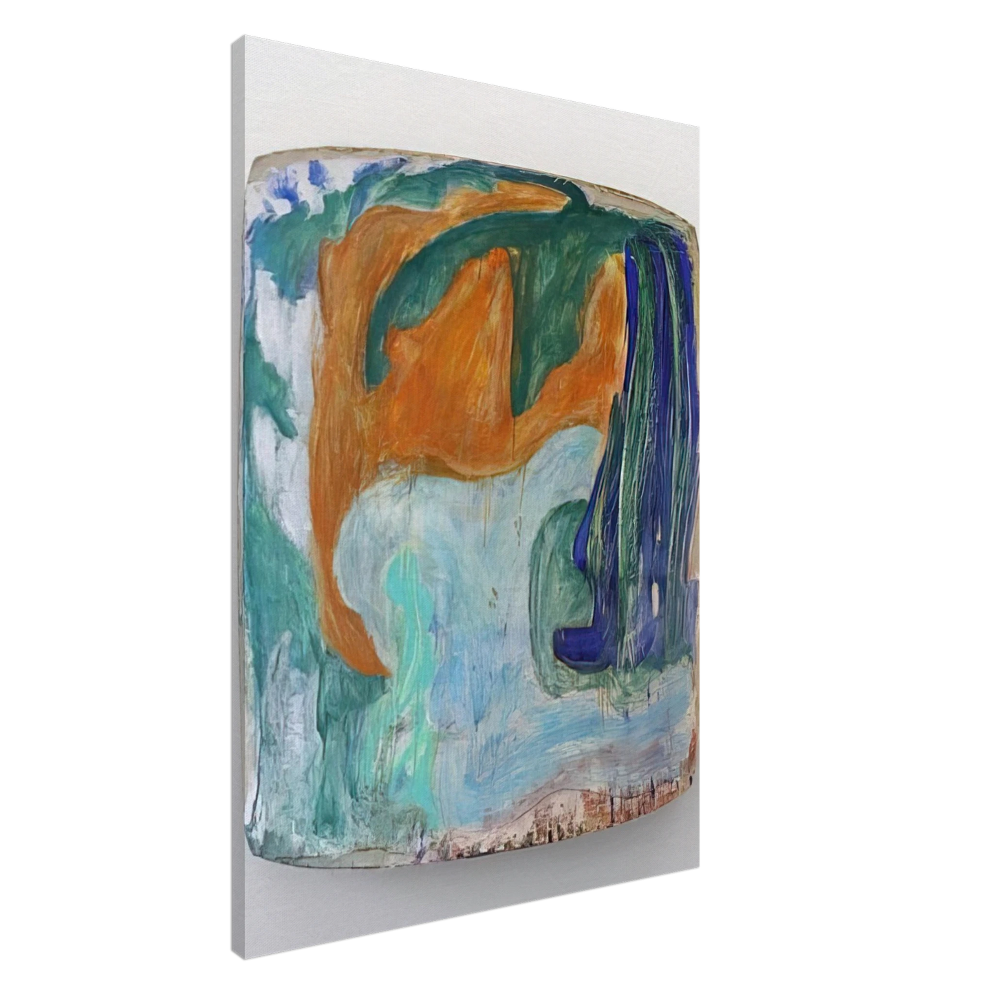 Ron Gorchov - Loggia - 1982 Canvas - 20x30 cm / 8x12 inches-canvas