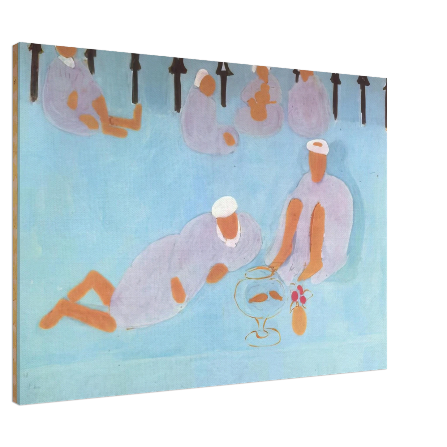 Henri Matisse - MOROCCAN CAF 1913 Canvas - 20x30 cm / 8x12 inches-canvas