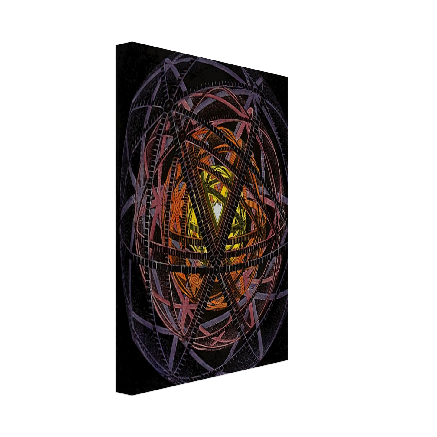 MC Escher - CONCENTRIC RINDS COLOUR Canvas - 70x100 cm / 28x40 inches-canvas