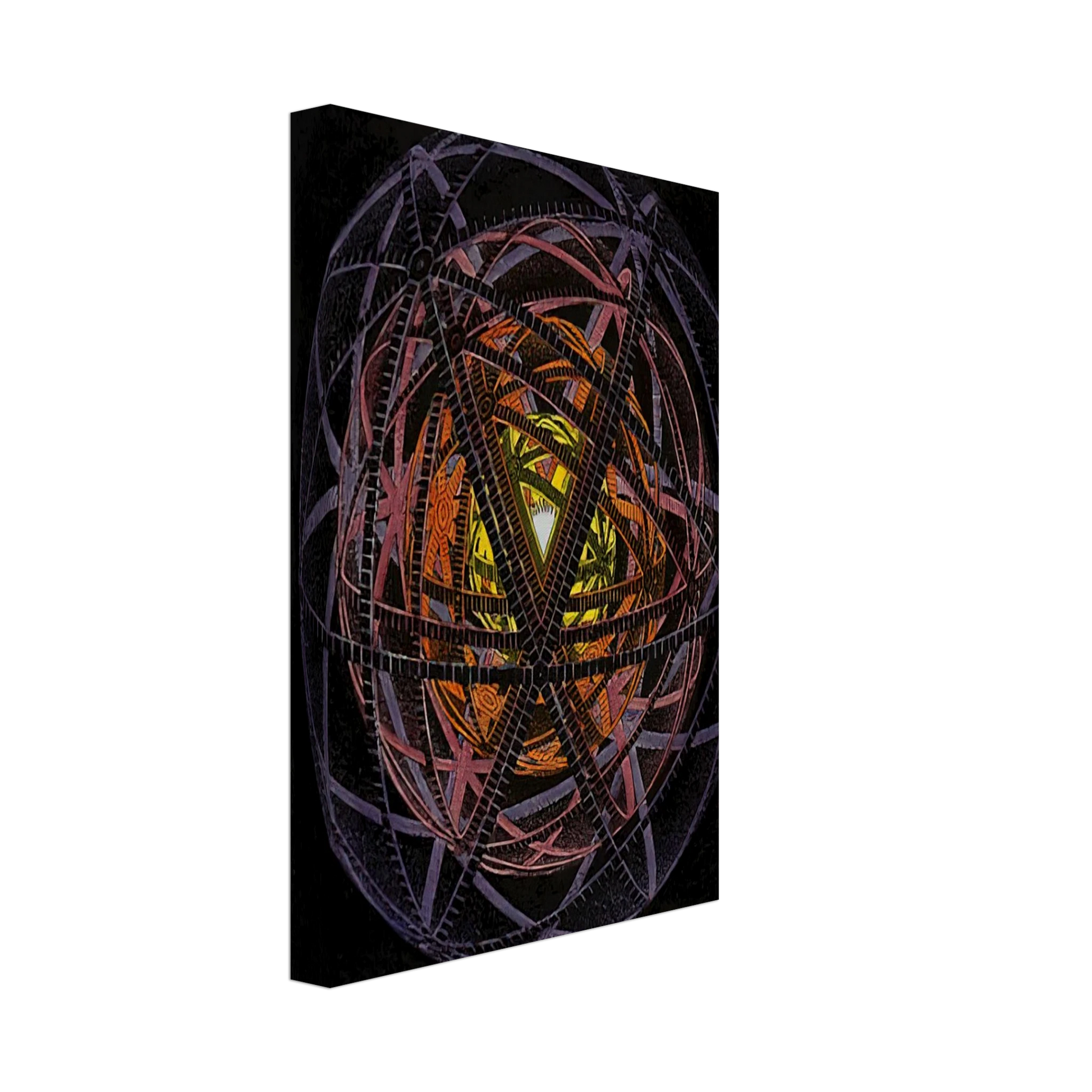 MC Escher - CONCENTRIC RINDS COLOUR Canvas - 70x100 cm / 28x40 inches-canvas