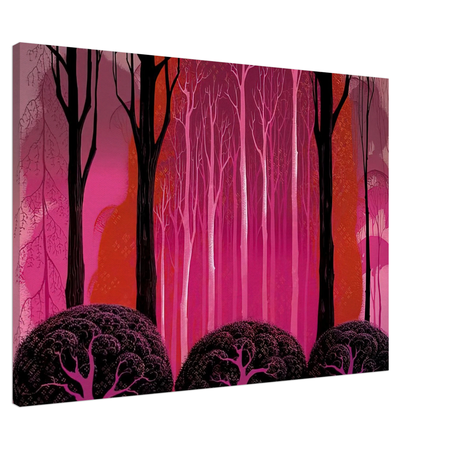 Eyvind Earle - Crimson Glory Canvas - 20x30 cm / 8x12 inches-canvas
