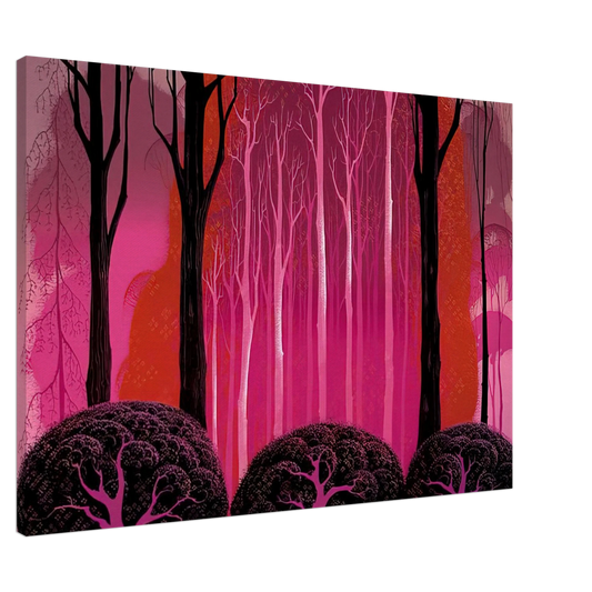 Eyvind Earle - Crimson Glory Canvas - 20x30 cm / 8x12 inches-canvas