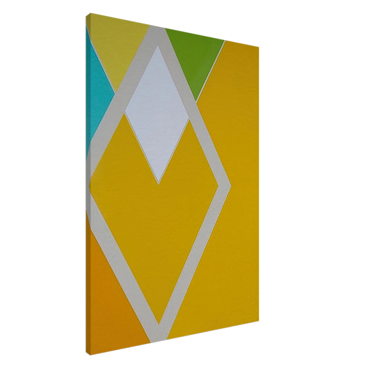 Larry Zox - Temple Swift from the Diamond Drill series - Hard Edge Painting Canvas - 20x30 cm / 8x12 inches-canvas