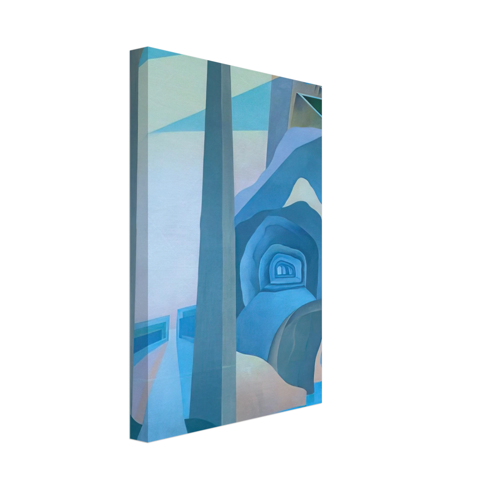 Benedetta Cappa - Synthesis of Overland Communications - 1933 - 1934 Palermo, Sicily, Italy Canvas - 70x100 cm / 28x40 inches-canvas