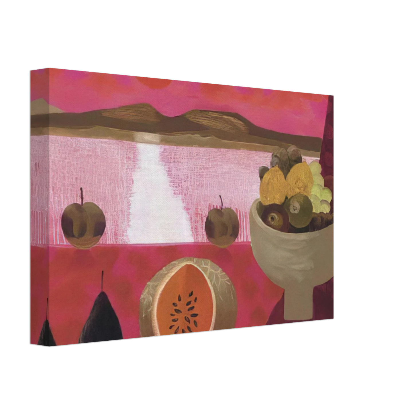 Mary Fedden - Still life with fruit - 1997 Canvas - 70x100 cm / 28x40 inches-canvas