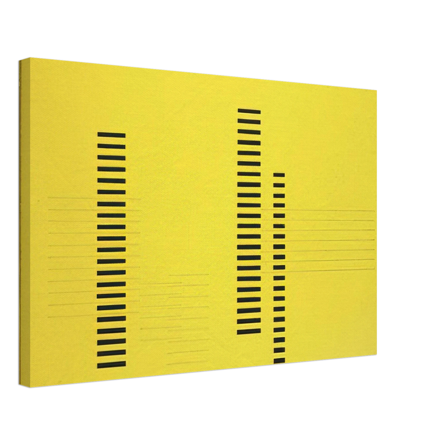 Josef Albers - SKYSCRAPERS ON TRANSPARENT YELLOW 1929 Canvas - 40x60 cm / 16x24 inches-canvas
