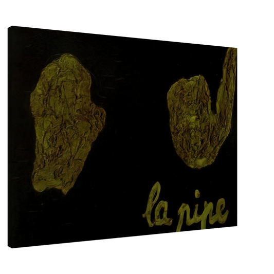 Rene Magritte - THE PIPE 1927 Canvas - 20x30 cm / 8x12 inches-canvas