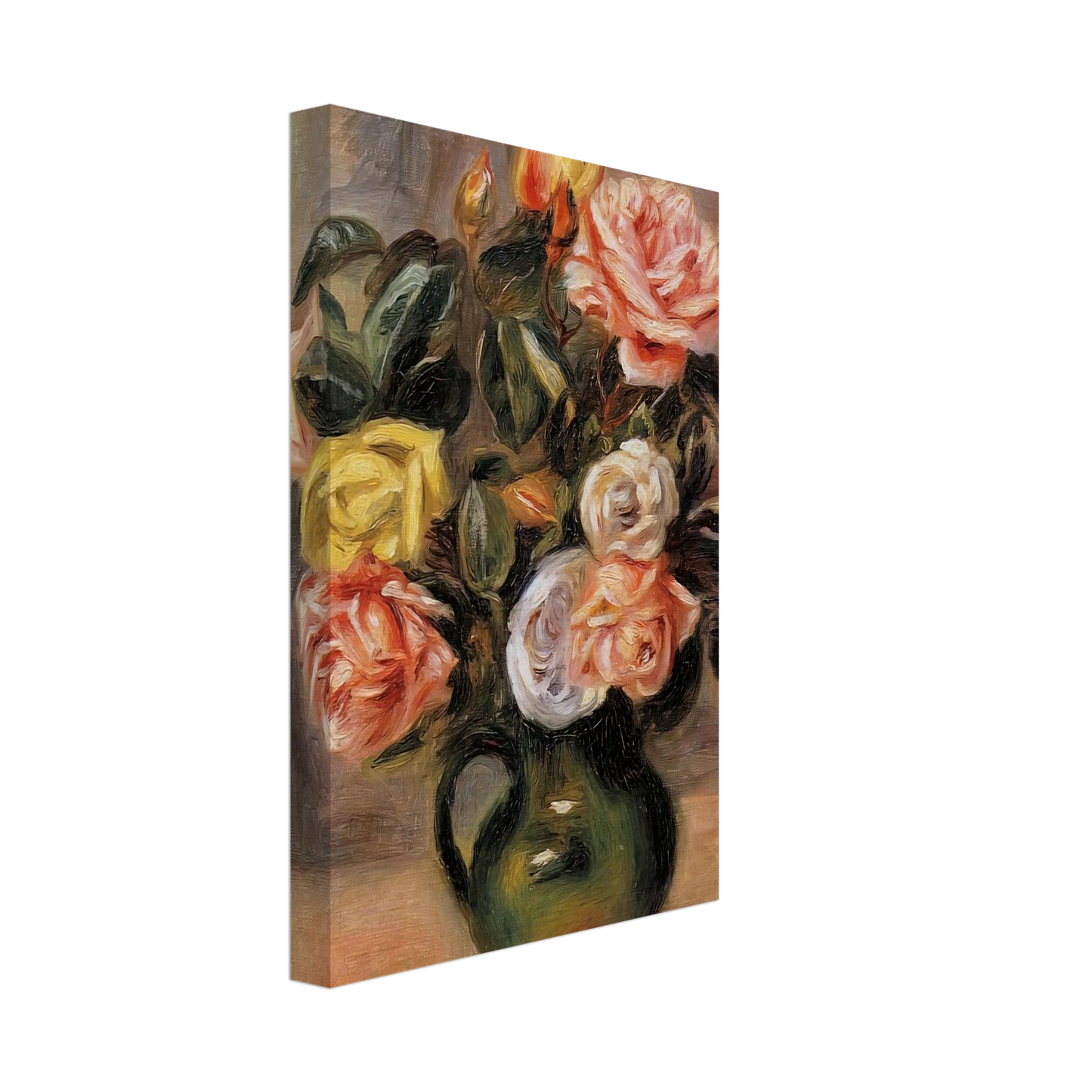 Pierre-Auguste Renoir - Bouquet of Roses Canvas - 70x100 cm / 28x40 inches-canvas