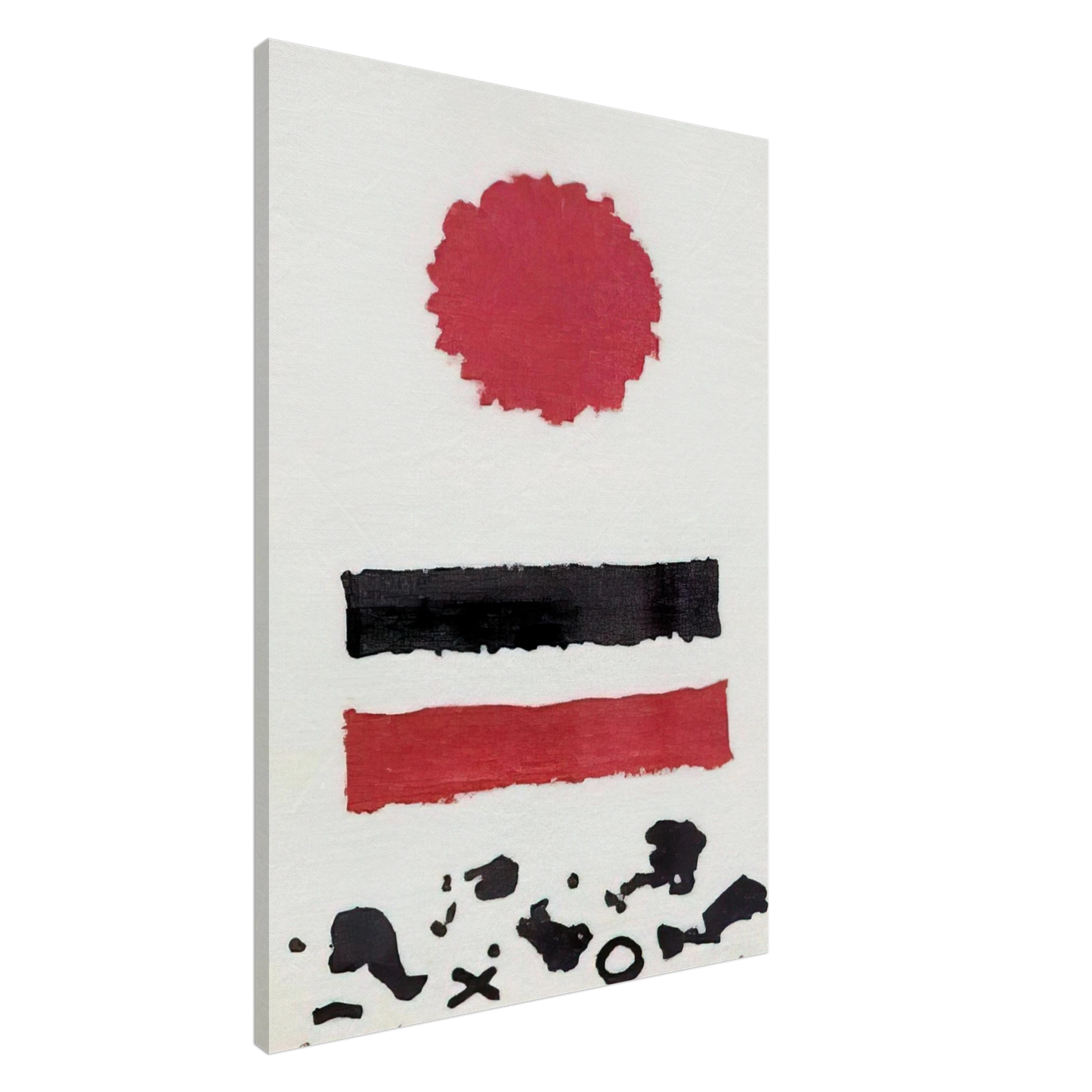 Adolph Gottlieb - Untitled Study for patisan Review Cover - 1969 Canvas - 20x30 cm / 8x12 inches-canvas