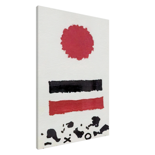 Adolph Gottlieb - Untitled Study for patisan Review Cover - 1969 Canvas - 20x30 cm / 8x12 inches-canvas