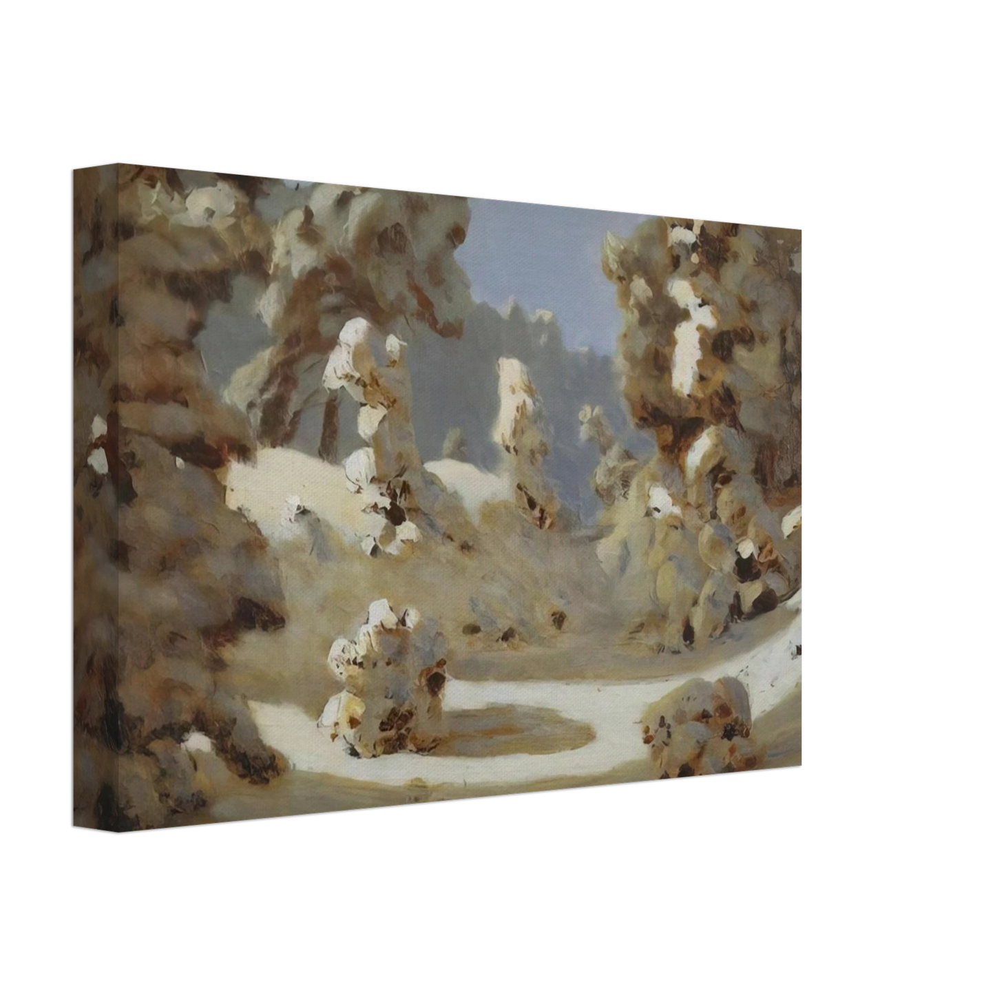 Arkhyp Kuindzhi - Winter. Sunlight on The Hoar Frost Canvas - 70x100 cm / 28x40 inches-canvas