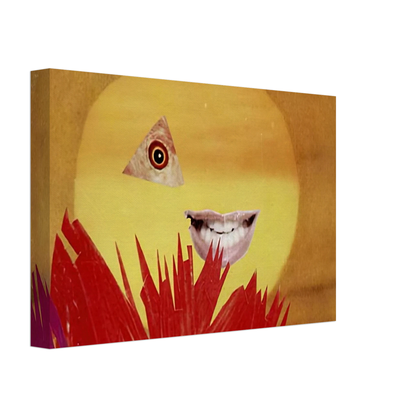 Hannah Hoch - LITTLE SUN 1969 Canvas - 70x100 cm / 28x40 inches-canvas