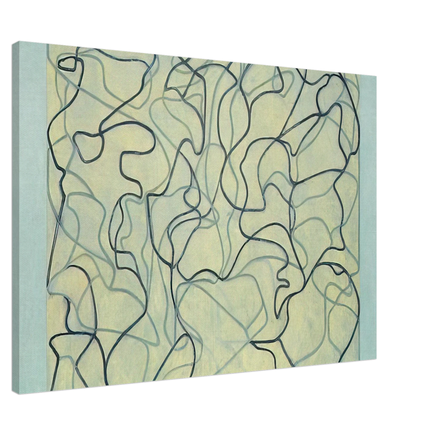 Brice Marden - First Letter - 2009 Canvas - 20x30 cm / 8x12 inches-canvas