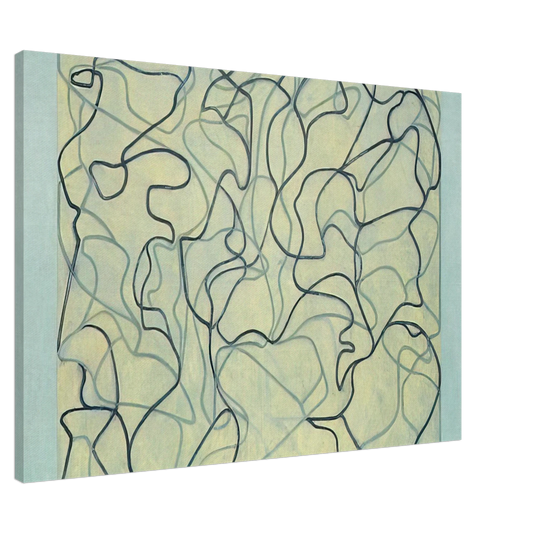 Brice Marden - First Letter - 2009 Canvas - 20x30 cm / 8x12 inches-canvas