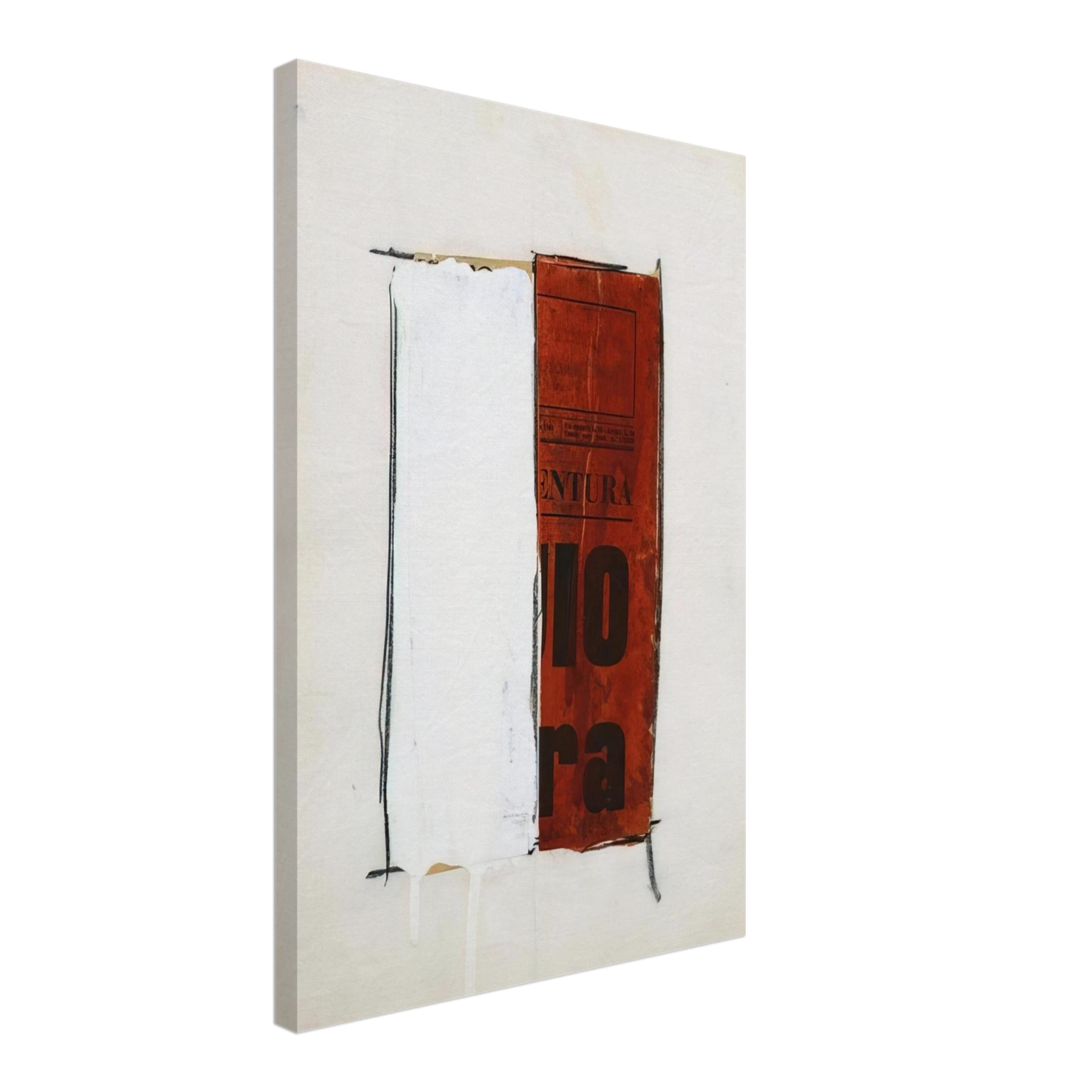 Mario Schifano - Untitled - 1961 Canvas - 40x60 cm / 16x24 inches-canvas