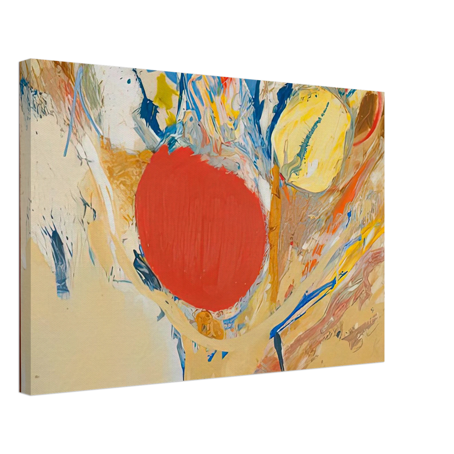 Helen Frankenthaler - Break Through, 1956- Canvas - 40x60 cm / 16x24 inches-canvas