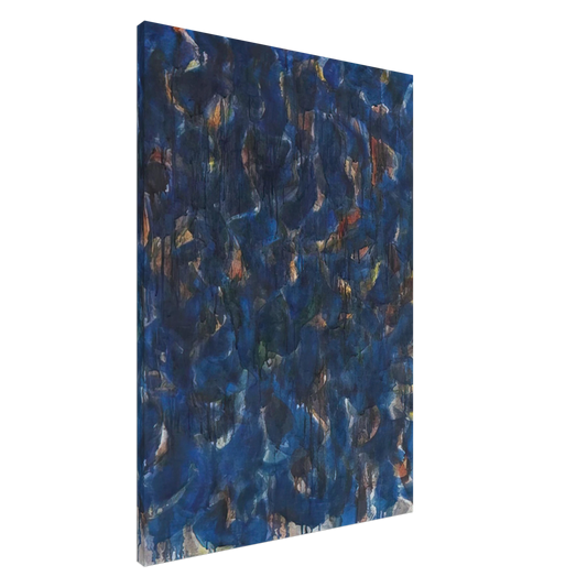 Sam Francis - Blue and Red Canvas - 20x30 cm / 8x12 inches-canvas