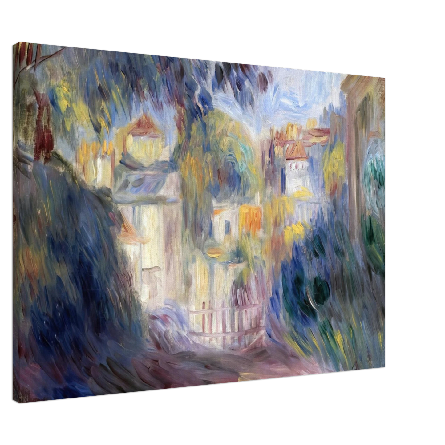 Pierre-Auguste Renoir - Landscape with Red Roofs Canvas - 20x30 cm / 8x12 inches-canvas