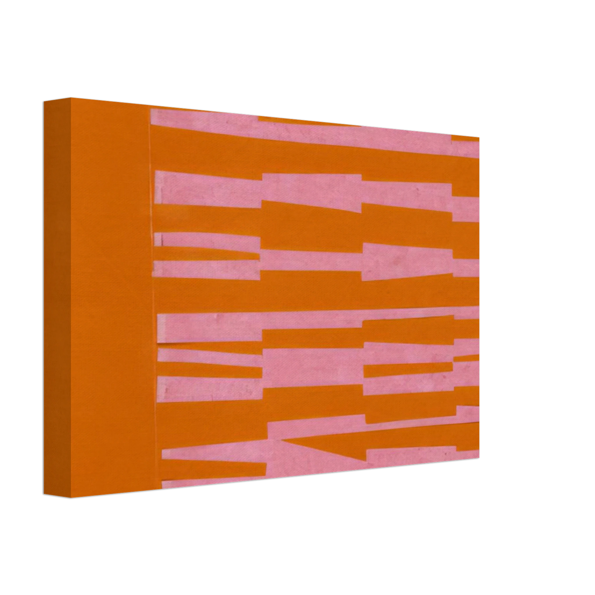 Ellsworth Kelly - Pink and Orange from the series Line Form Color Canvas - 70x100 cm / 28x40 inches-canvas