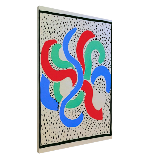 Sonia Delaunay - COMPOSITION 28 Canvas - 20x30 cm / 8x12 inches-canvas