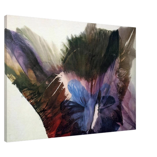 Paul Jenkins - Phenomena Over the Cusp - 1961 Canvas - 20x30 cm / 8x12 inches-canvas