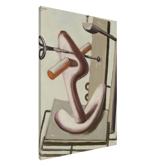 Julius Bissier - Astrazione - 1930 Canvas - 20x30 cm / 8x12 inches-canvas