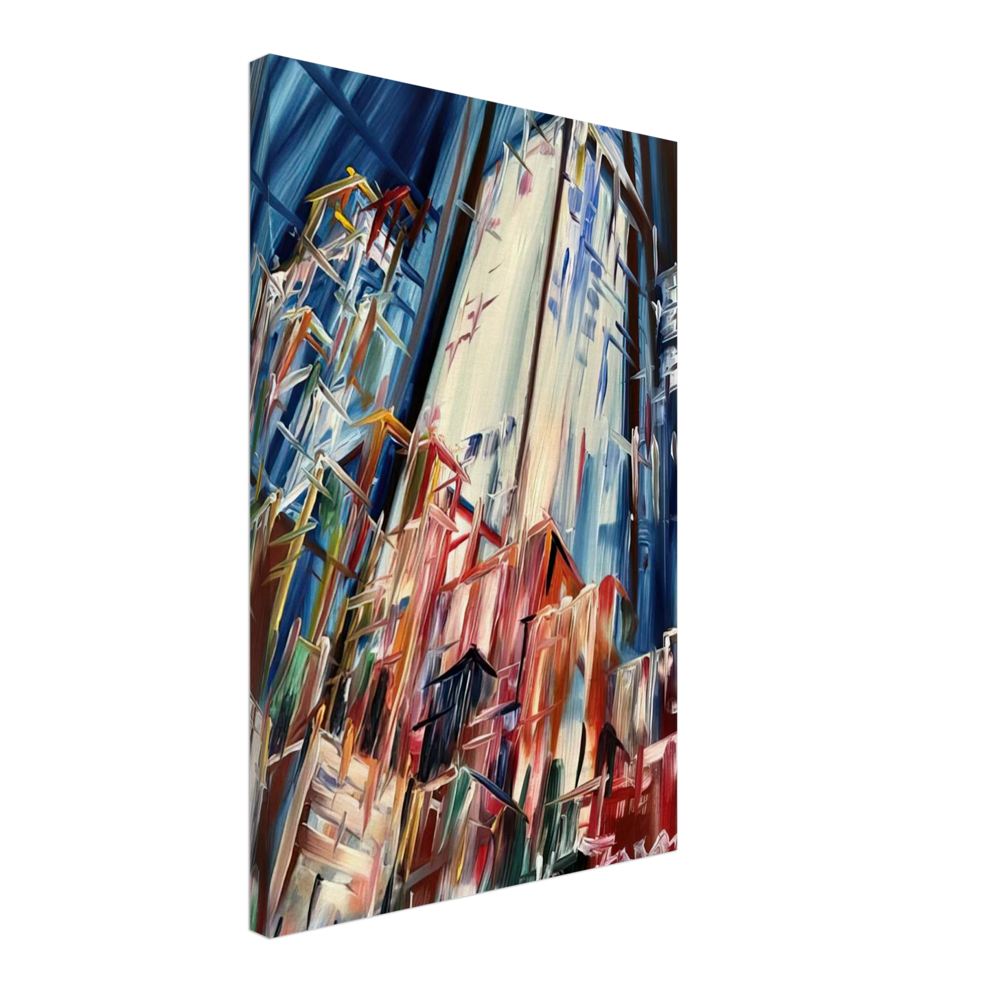 Konrad Zuse - Wolkenkratzer - 1995 Germany Canvas - 70x100 cm / 28x40 inches-canvas