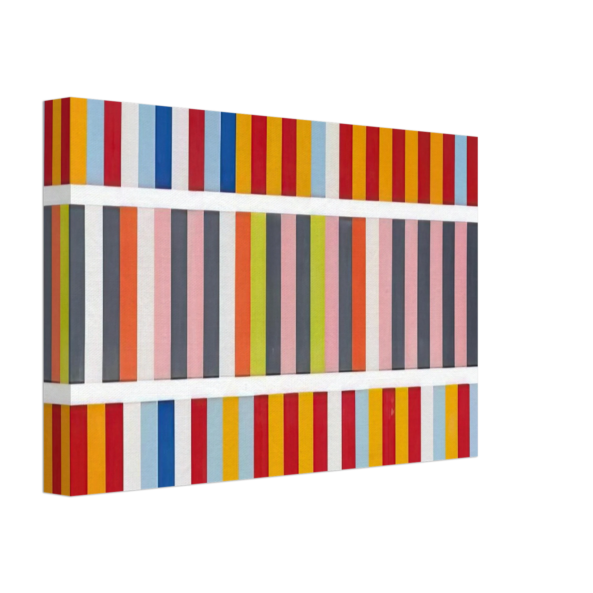 Gene Davis - Barricades - 1968 Canvas - 40x60 cm / 16x24 inches-canvas