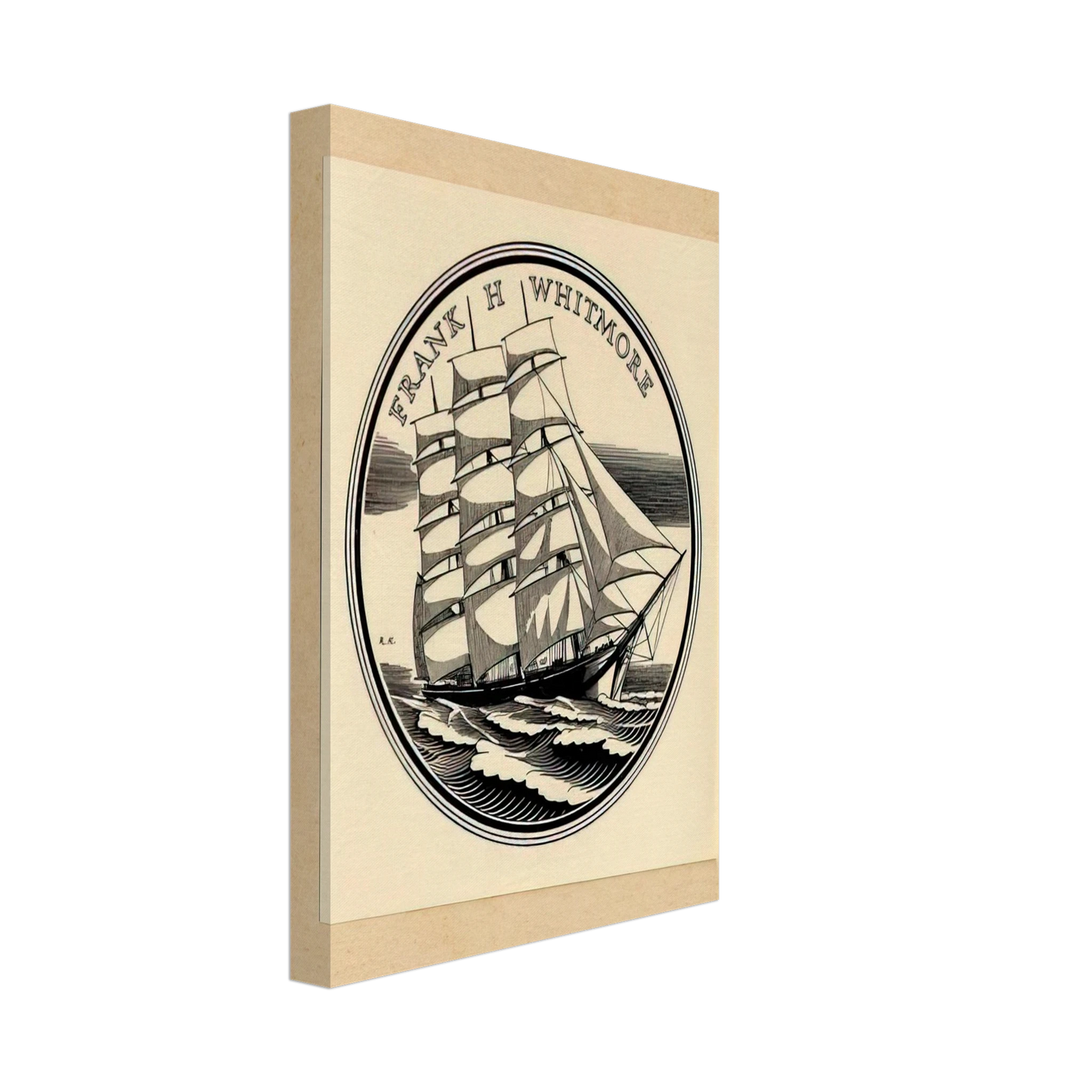 Rockwell Kent - Illustration to Frank H. Whitmore Canvas - 40x60 cm / 16x24 inches-canvas