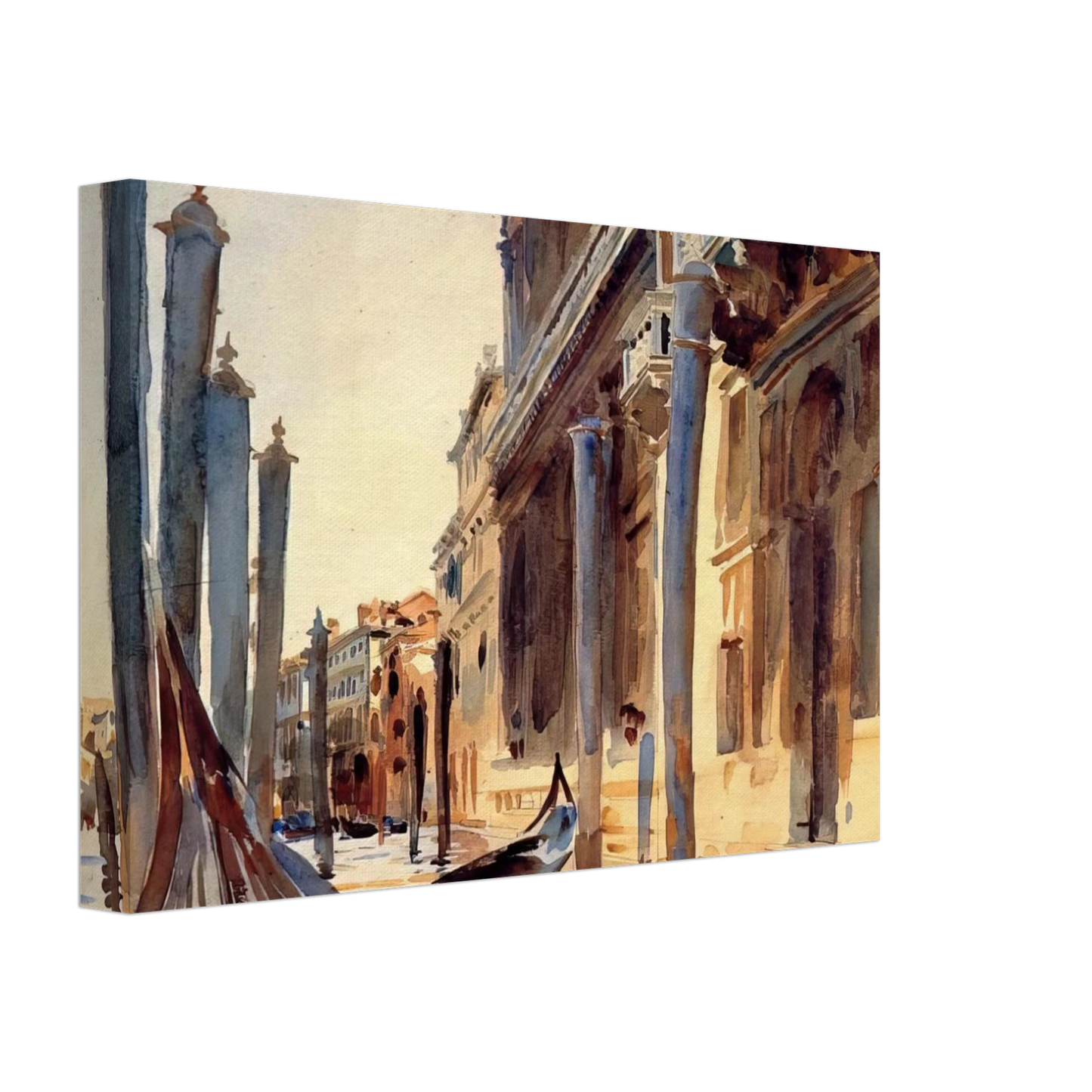 John Singer Sargent - Grand Canal, Venice Canvas - 40x60 cm / 16x24 inches-canvas