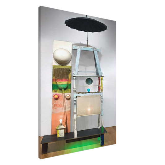 Robert Rauschenberg - THE TOWER 1957 Canvas - 20x30 cm / 8x12 inches-canvas