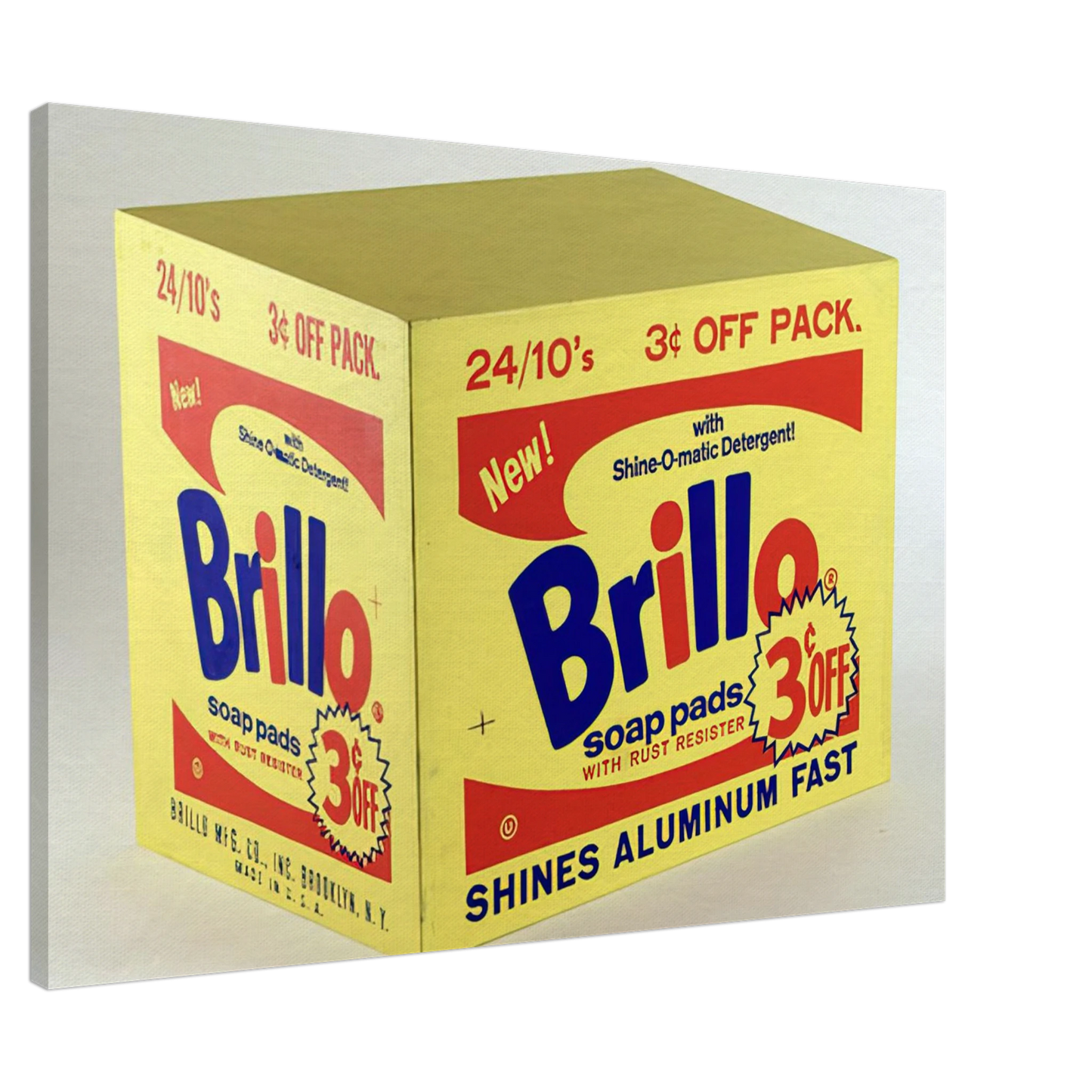Andy Warhol - Brillo Box  3c Off  Canvas - 20x30 cm / 8x12 inches-canvas
