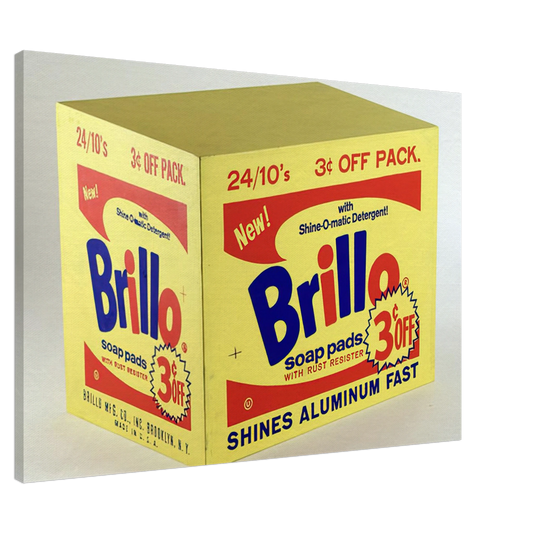 Andy Warhol - Brillo Box  3c Off  Canvas - 20x30 cm / 8x12 inches-canvas