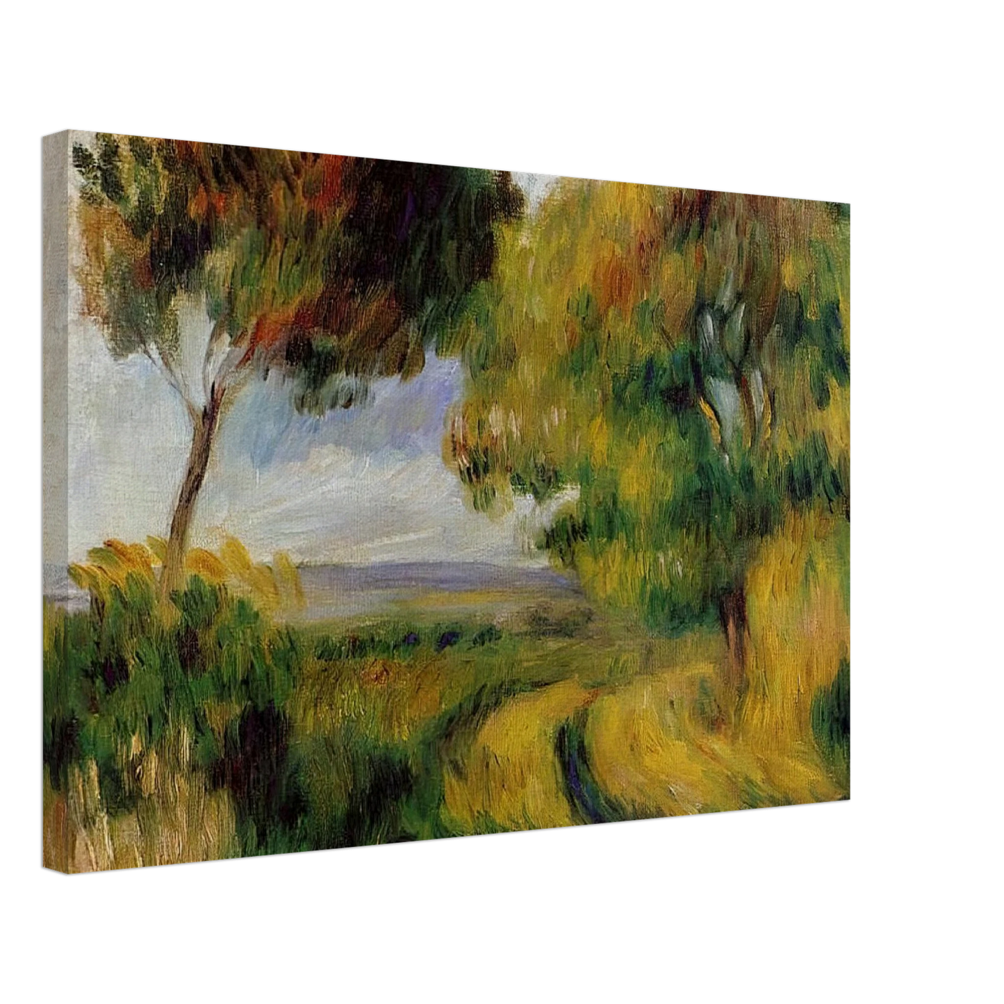 Pierre-Auguste Renoir - Breton Landscape Trees and Moor Canvas - 70x100 cm / 28x40 inches-canvas
