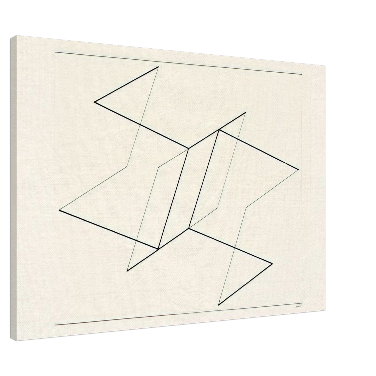 Josef Albers - STRUCTURAL CONSTELLATION 1955 Canvas - 20x30 cm / 8x12 inches-canvas