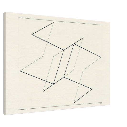 Josef Albers - STRUCTURAL CONSTELLATION 1955 Canvas - 20x30 cm / 8x12 inches-canvas
