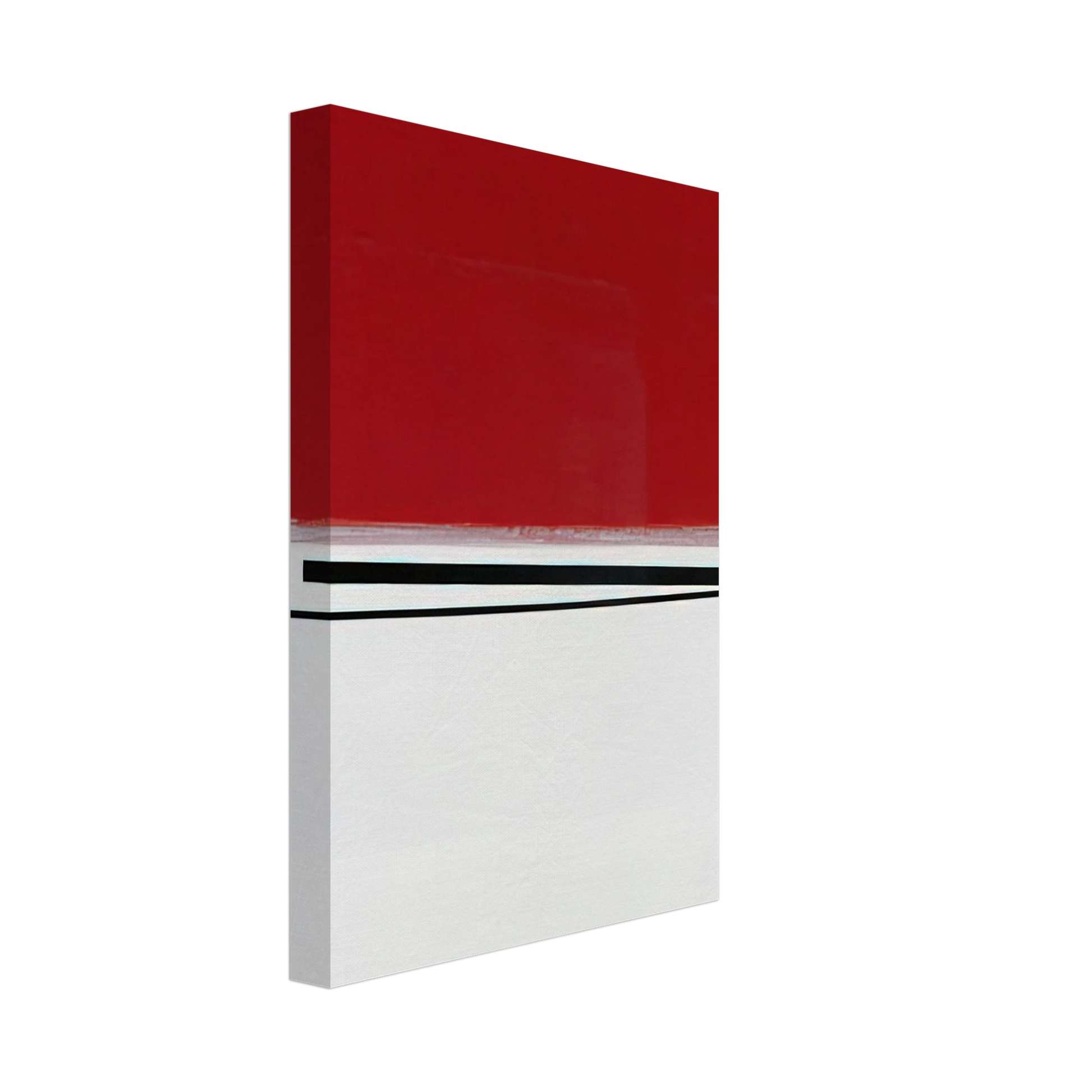 Victor Pasmore - SQUARE MOTIF IN WHITE AND INDIAN RED 1960 Canvas - 70x100 cm / 28x40 inches-canvas