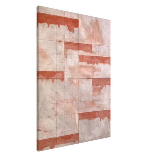 Brice Marden - Red Window Study - Abstract Expressionism Canvas - 20x30 cm / 8x12 inches-canvas