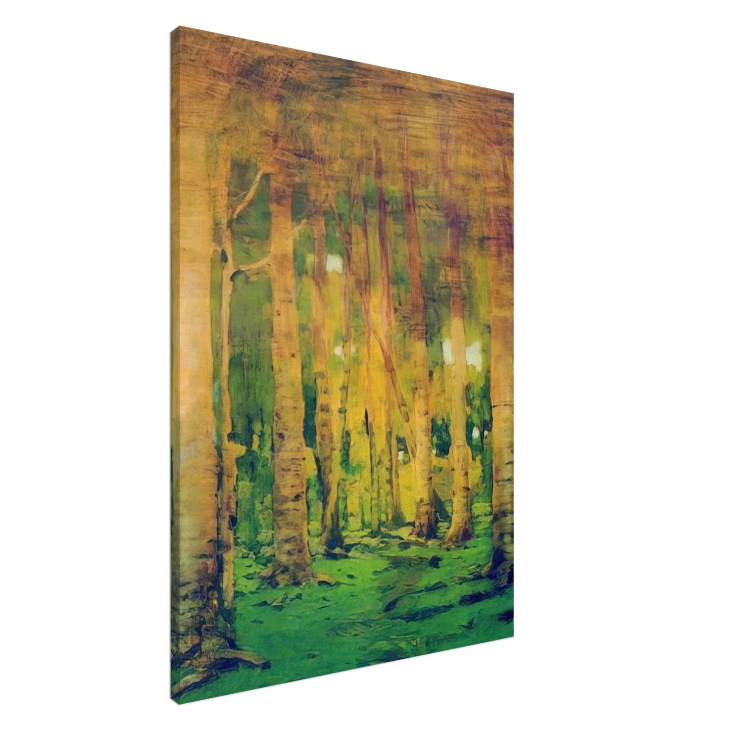 Arkhyp Kuindzhi - A Birch Grove. Spots of sunlight Canvas - 20x30 cm / 8x12 inches-canvas