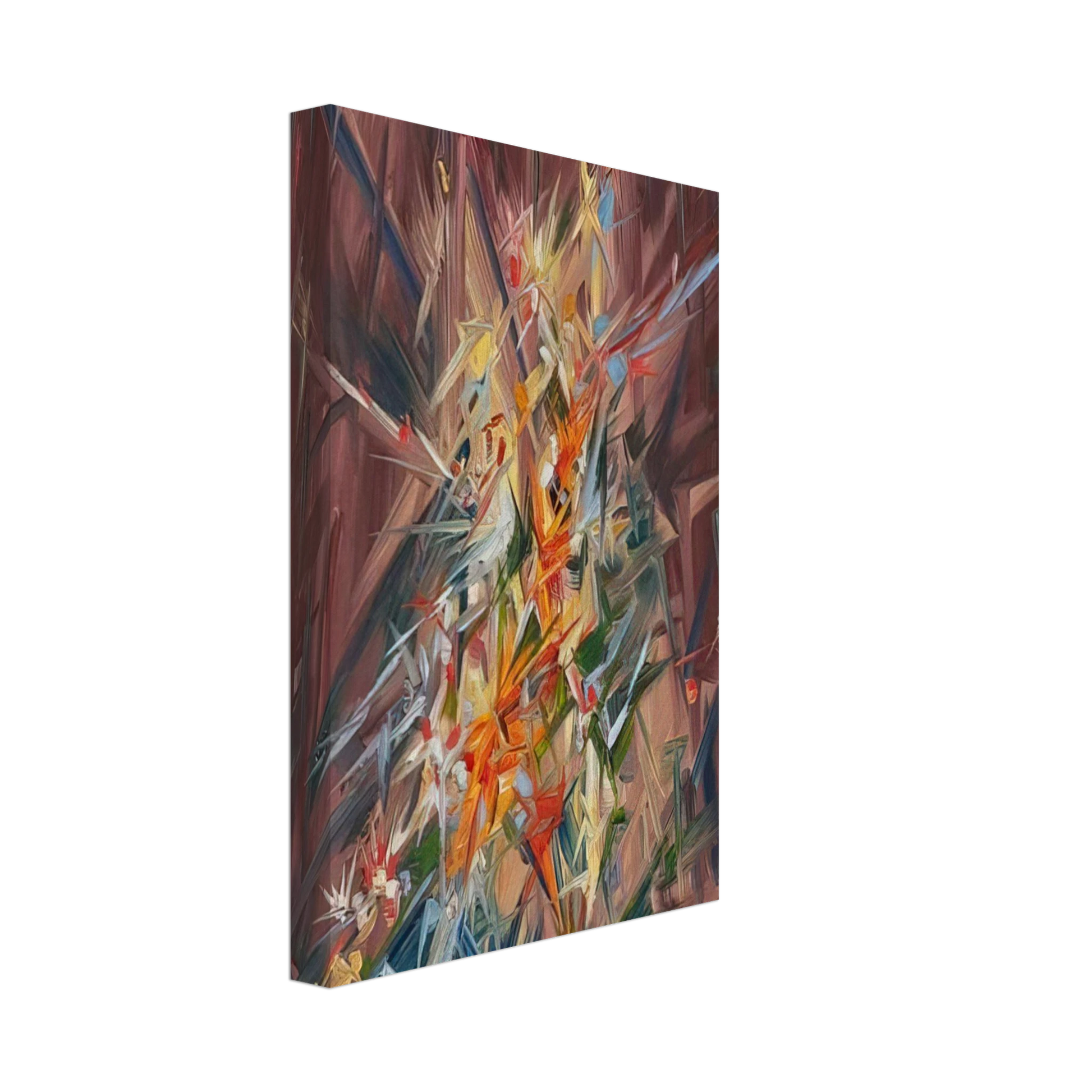 Konrad Zuse - Untitled - 1968 Canvas - 40x60 cm / 16x24 inches-canvas