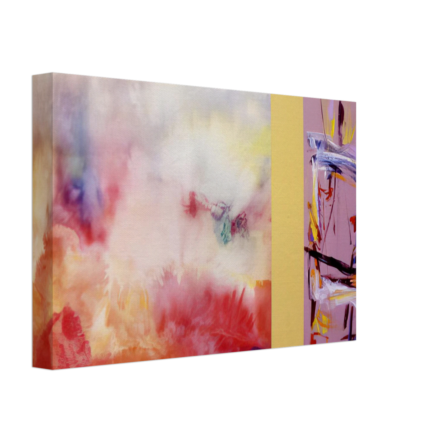 Ronnie Landfield - Ancient Jerusalem - 1992 Canvas - 40x60 cm / 16x24 inches-canvas