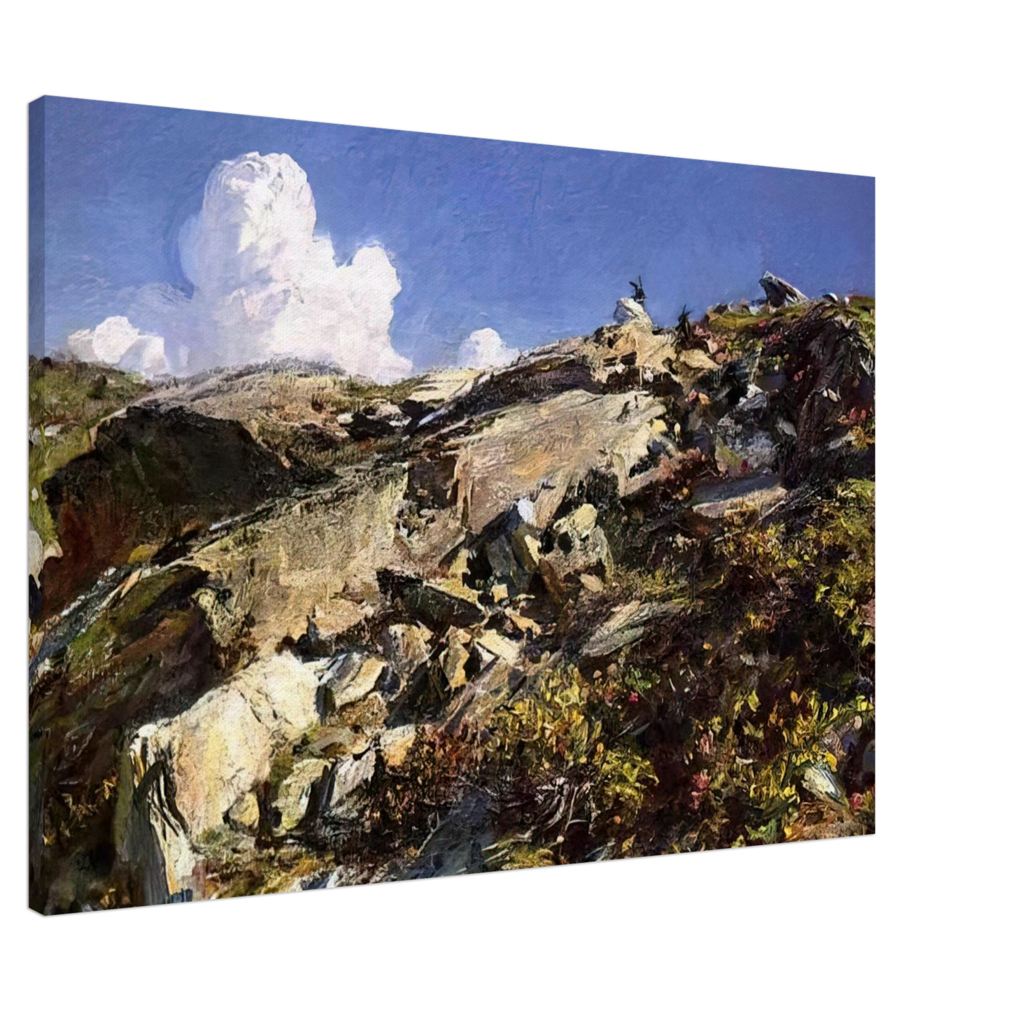John Singer Sargent - In the Alps Canvas - 20x30 cm / 8x12 inches-canvas