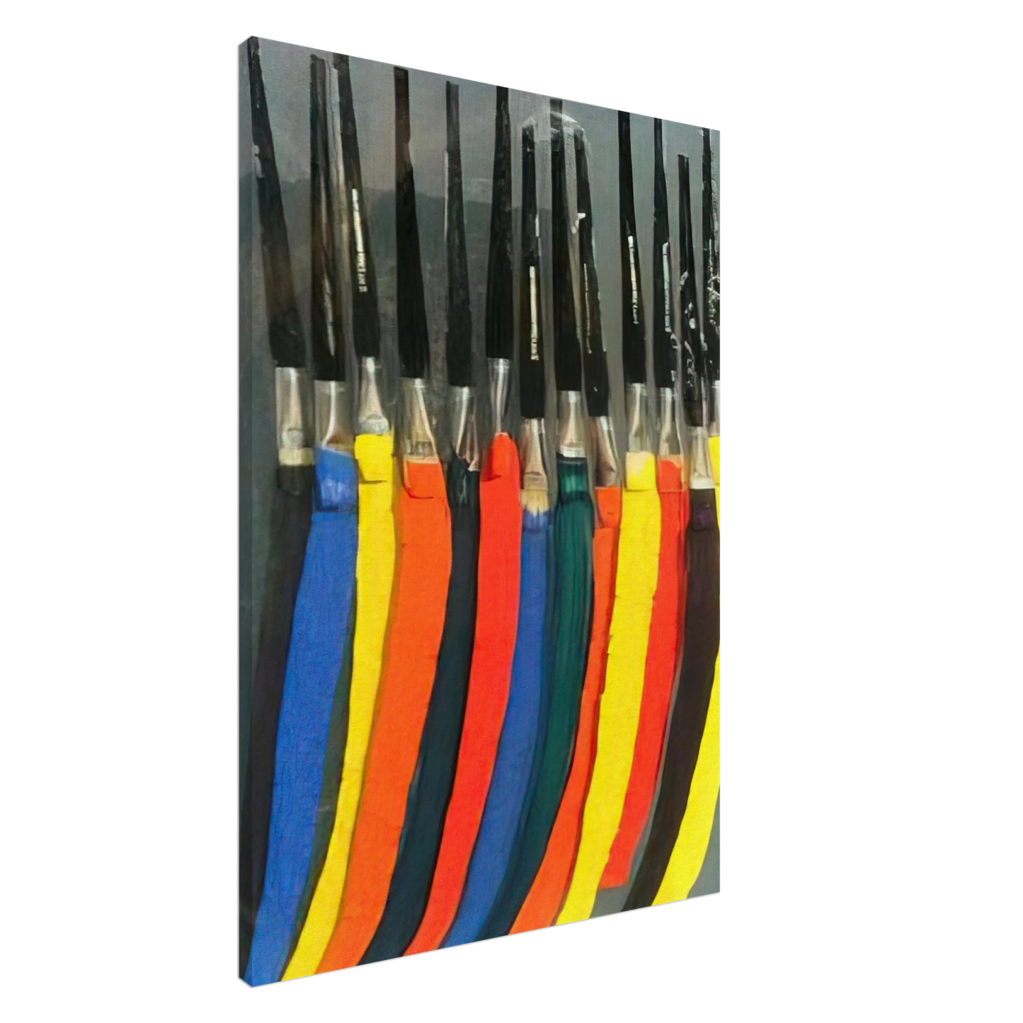 Arman - Paintbrushes V - 1991 Canvas - 20x30 cm / 8x12 inches-canvas