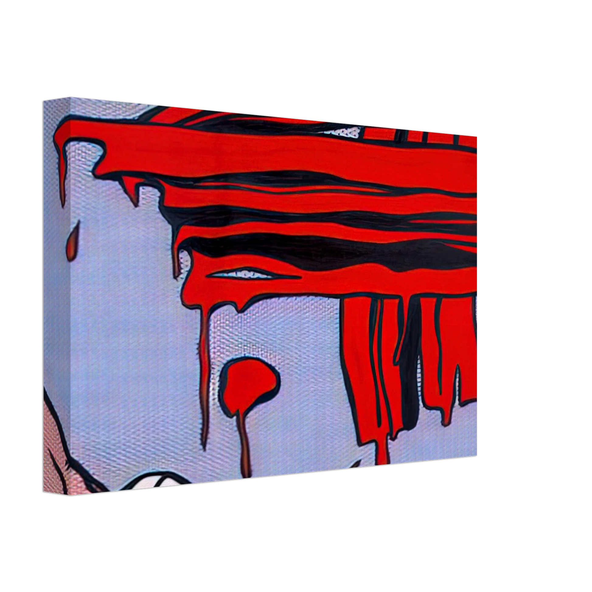 Roy Lichtenstein - BRUSHSTROKES 1965 Canvas - 70x100 cm / 28x40 inches-canvas