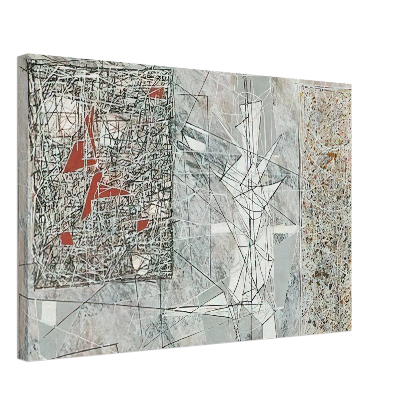 Jimmy Ernst - White Space - 1951 Canvas - 70x100 cm / 28x40 inches-canvas