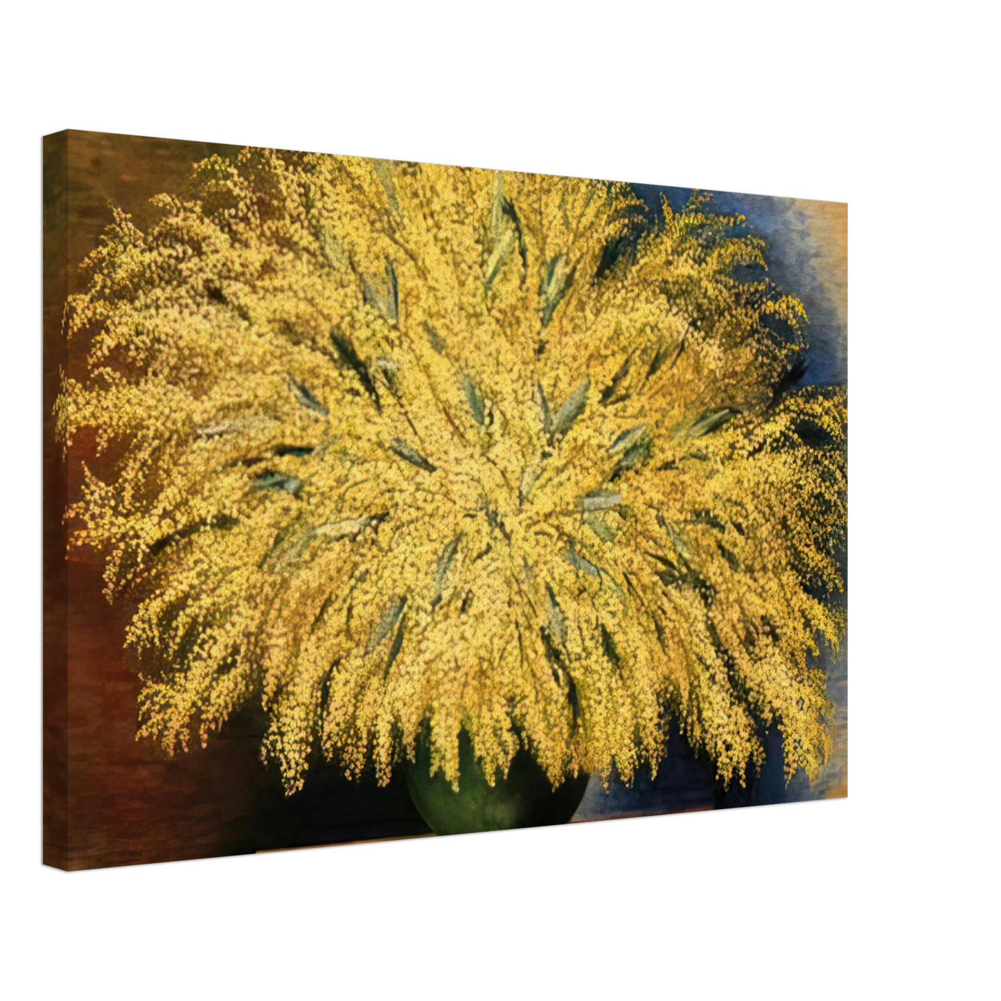 Moise Kisling - GRAND BOUQUET OF MIMOSA 1942 Canvas - 40x60 cm / 16x24 inches-canvas